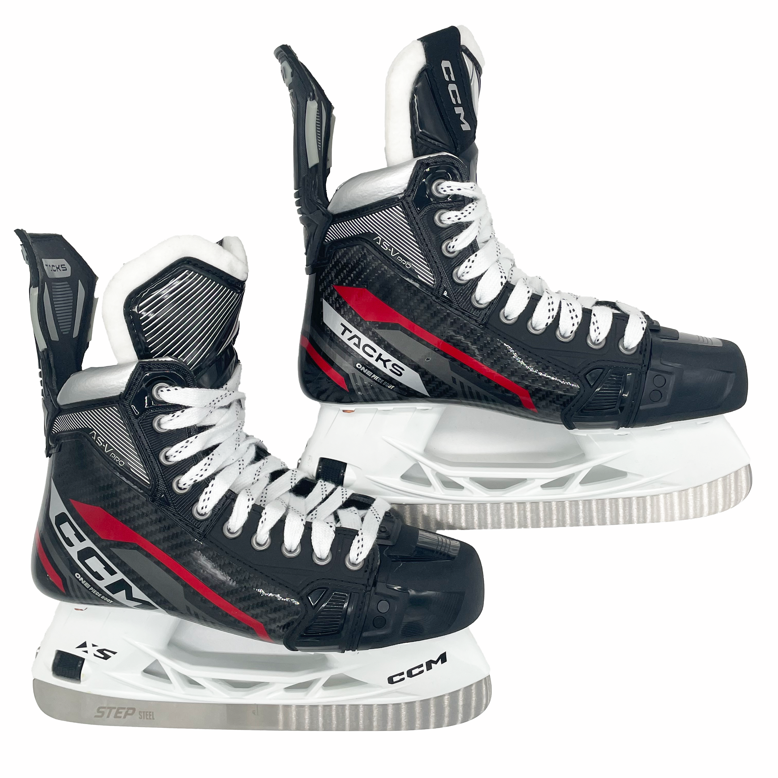 CCM Tacks AS-V Pro – Nouveaux patins de hockey NCAA Pro Stock – Taille 7,5